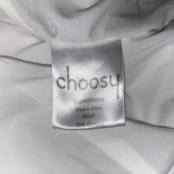 Choosy Priscilla Square Neck Puff Sleeve White Blouse M - Picture 6 of 10